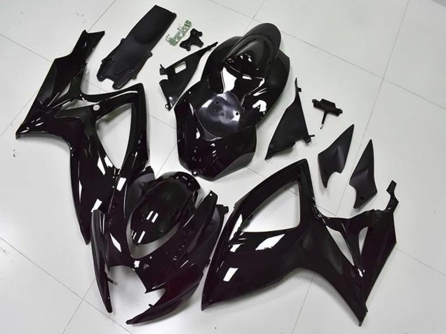 Mejores Carenado Moto Suzuki GSXR 600/750 2006-2007 - Negro Brillante