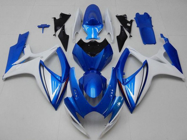Mejores Carenados Moto Suzuki GSXR 600/750 2006-2007 - Blanco Azul