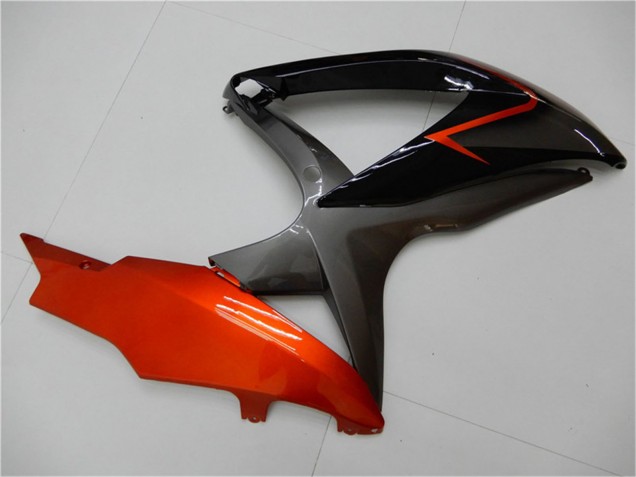 Mejores Carenados Moto Suzuki GSXR 600/750 2008-2010 - Naranja Gris Negro Brillante