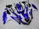 Mejores Carenados Moto Suzuki GSXR 600/750 2008-2010 - Blanco Azul Negro Rojo Línea