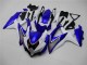 Mejores Carenados Moto Suzuki GSXR 600/750 2008-2010 - Blanco Azul Negro Rojo Línea