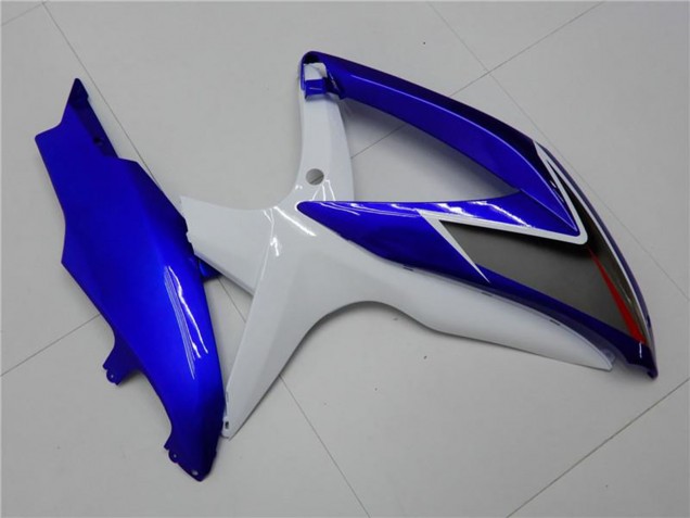Mejores Carenados Moto Suzuki GSXR 600/750 2008-2010 - Blanco Azul Negro Rojo Línea