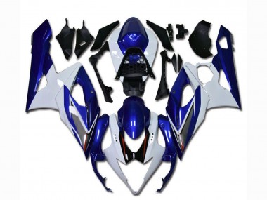 Mejores Carenado Moto Suzuki GSXR 1000 2005-2006 - Blanco Azul