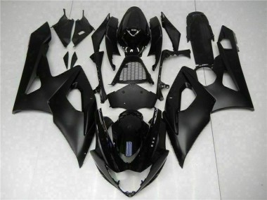 Mejores Carenado Moto Suzuki GSXR 1000 2005-2006 - Negro Brillante Negro Mate
