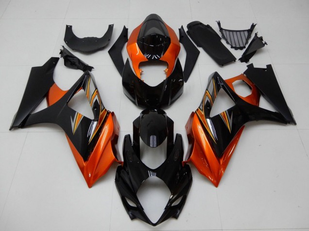 Mejores Carenado Moto Suzuki GSXR 1000 2007-2008 - Naranja Negro