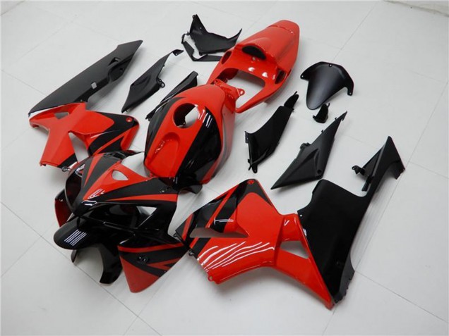 Mejores Carenados ABS Honda CBR600RR 2005-2006 - Rojo Negro