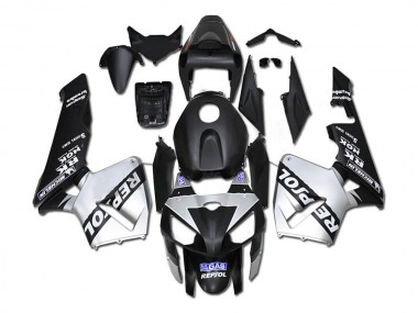 Mejores Carenados Moto Honda CBR600RR 2005-2006 - Negro Plata Repsol