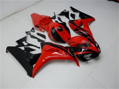 Mejores Kits Carenados Moto Honda CBR1000RR 2006-2007 - Rojo Negro Brillante