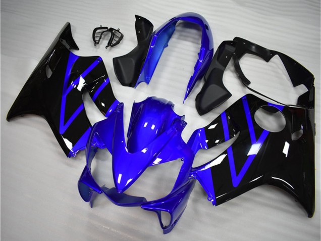 Mejores Kits Carenado Moto Honda CBR600 F4i 2004-2007 - Azul Negro Brillante