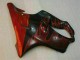 Mejores Carenados Moto Honda CBR600 F4i 2004-2007 - Negro Brillante Rojo Llama