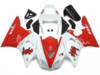 Mejores Carenados Moto Yamaha YZF R1 1998-1999 - Blanco Rojo