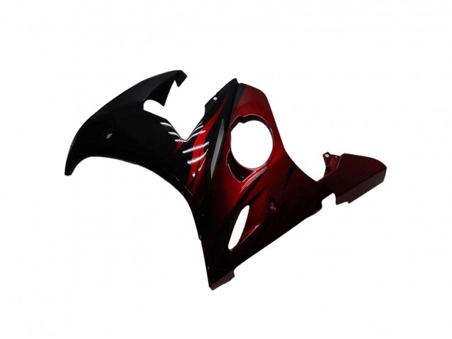Mejores Kits Carenado Moto Yamaha YZF R6 2003-2004 - Negro Brillante Rojo