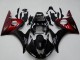 Mejores Kits Carenado Moto Yamaha YZF R6 2003-2004 - Negro Brillante Rojo