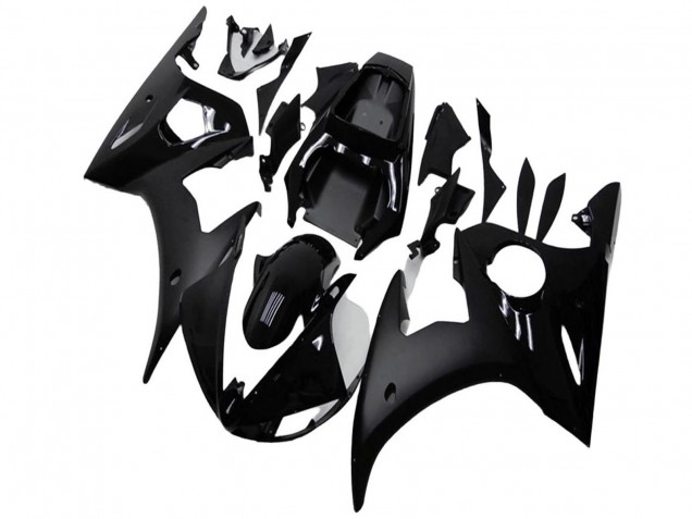 Mejores Carenados Moto Yamaha YZF R6 2003-2004 - Negro Brillante Negro Mate