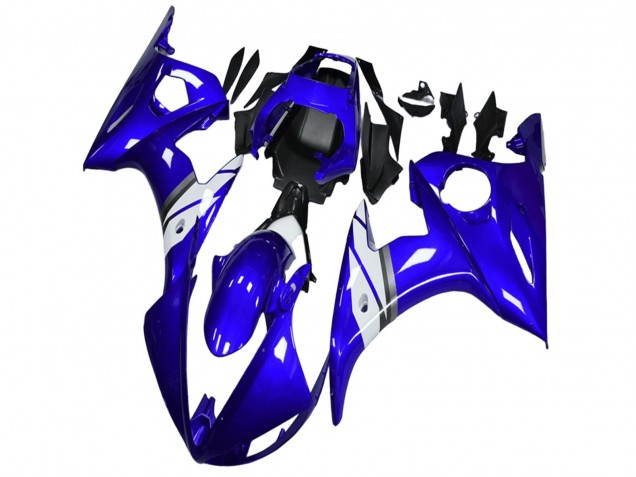Mejores Carenados Moto Yamaha YZF R6 2003-2004 - Azul Blanco