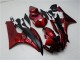 Mejores Kits Carenado Moto Yamaha YZF R6 2006-2007 - Rojo Negro Mate