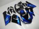 Mejores Kits Carenado Moto Kawasaki ZX6R 2005-2006 - Azul Negro Brillante