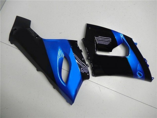 Mejores Kits Carenado Moto Kawasaki ZX6R 2005-2006 - Azul Negro Brillante