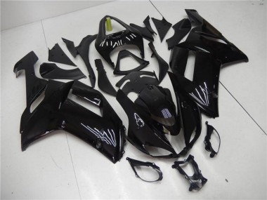 Mejores Carenado Moto ABS Kawasaki ZX6R 2007-2008 - Negro Brillante