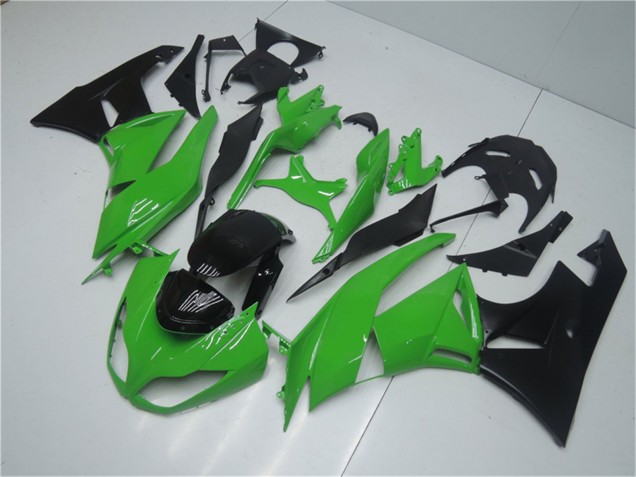 Mejores Kits Carenado Moto Kawasaki ZX6R 2009-2012 - Verde Negro Brillante