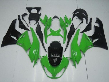Mejores Kits Carenado Moto Kawasaki ZX6R 2009-2012 - Verde Negro Brillante