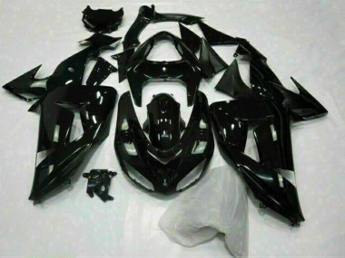 Mejores Carenado Moto Kawasaki ZX10R 2006-2007 - Negro Brillante
