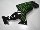 Mejores Carenados Moto Kawasaki ZX10R 2006-2007 - Negro Brillante Verde Llama