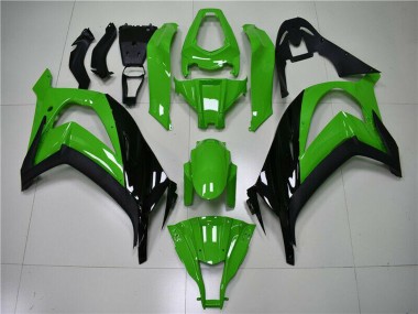 Mejores Carenado Moto Kawasaki ZX10R 2011-2015 - Verde Negro Brillante