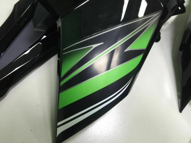 Mejores Carenado Moto Kawasaki Z800 2013-2018 - Verde Negro Brillante