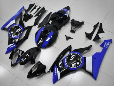 Mejores Carenado Moto Yamaha YZF R6 2008-2016 - Blanco Azul Negro Brillante