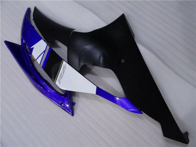 Mejores Carenados Moto Yamaha YZF R6 2008-2016 - Blanco Azul Negro Mate