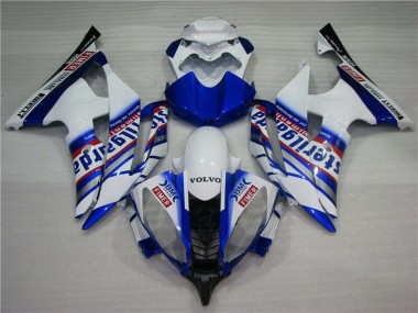 Mejores Carenados Moto Yamaha YZF R6 2008-2016 - Blanco Azul Rojo Sterilgarda Volvo Fimer Yamalube
