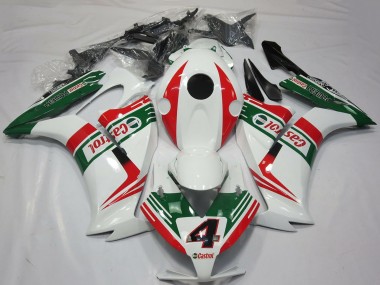 Mejores Carenados Moto Honda CBR1000RR 2012-2016 - Blanco Rojo Verde Castrol 4