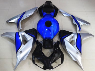 Mejores Carenados Moto Honda CBR1000RR 2006-2007 - Plata Azul Negro Brillante