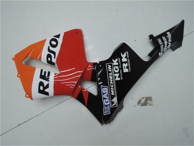 Mejores Kits Carenado Moto Honda CBR600RR 2003-2004 - Naranja Blanco Rojo Negro Brillante Repsol