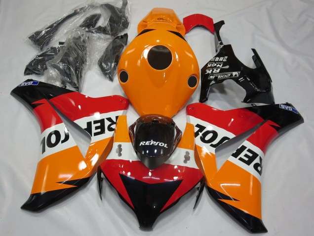 Mejores Kits Carenado Moto Honda CBR1000RR 2008-2011 - Naranja Blanco Rojo Negro Brillante Repsol