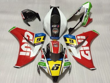 Mejores Carenados Moto Honda CBR1000RR 2008-2011 - Blanco Rojo Amarillo Verde Negro Givi 6
