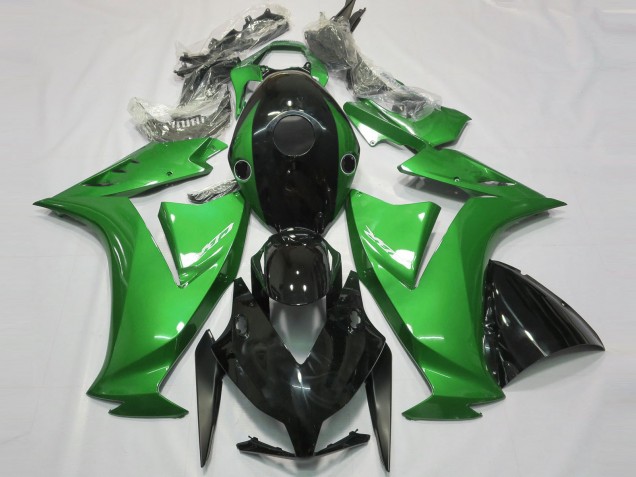 Mejores Carenado Moto Honda CBR1000RR 2012-2016 - Verde Negro Brillante