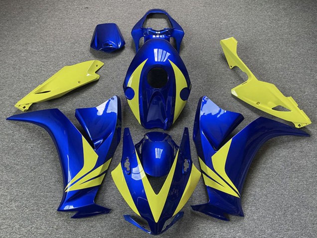 Mejores Carenados Moto Honda CBR1000RR 2012-2016 - Azul Alta Visibilidad Amarillo
