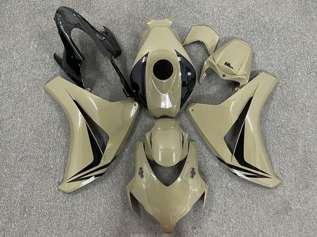 Mejores Carenados Moto Honda CBR1000RR 2008-2011 - Bronceado del Desierto Negro Brillante OEM Estilo