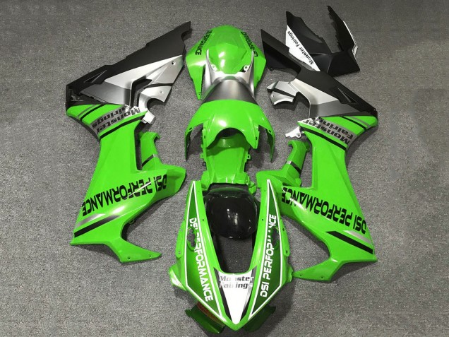 Mejores Carenados Moto Honda CBR1000RR 2017-2024 - Verde Blanco Plata Negro Mate DSI Performance