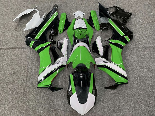 Mejores Carenado Moto Honda CBR1000RR 2017-2024 - Blanco Verde Negro Brillante