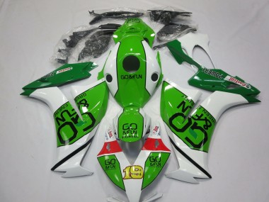 Mejores Carenados Moto Honda CBR1000RR 2012-2016 - Blanco Verde Rojo Go Fun