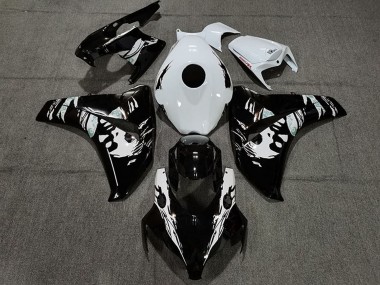 Mejores Carenados Moto Honda CBR1000RR 2008-2011 - Blanco Negro Brillante Le Mis New