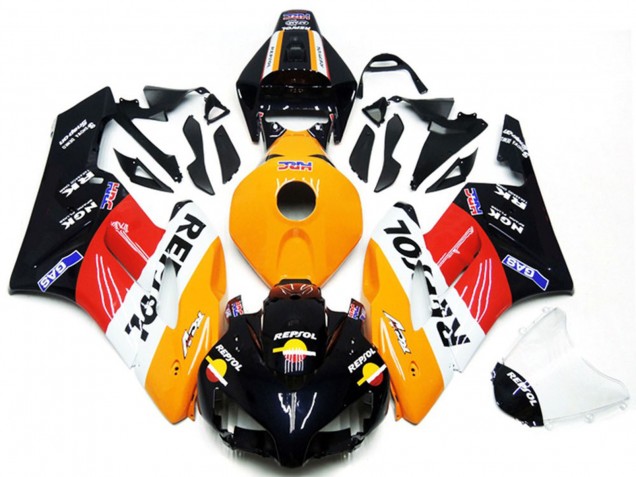 Mejores Kits Carenado Moto Honda CBR1000RR 2004-2005 - Naranja Blanco Rojo Negro Brillante Repsol