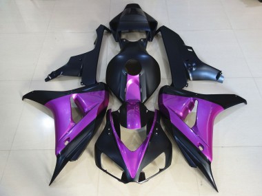 Mejores Carenados Moto Honda CBR1000RR 2006-2007 - Púrpura Azul Mate Oscuro