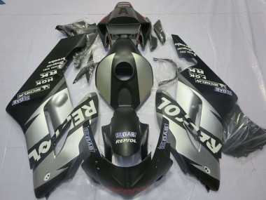 Mejores Carenados Moto Honda CBR1000RR 2004-2005 - Plata Gris Negro Mate Repsol
