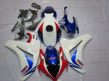 Mejores Carenados Moto Honda CBR1000RR 2008-2011 - Blanco Rojo Azul OEM Estilo HRC
