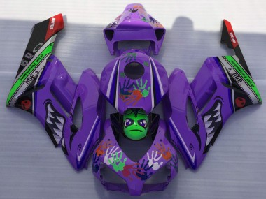 Mejores Carenados Moto Honda CBR1000RR 2004-2005 - Púrpura Verde Negro Rojo Tiburón
