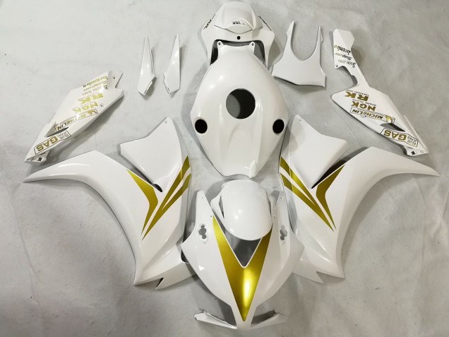 Mejores Carenados Moto Honda CBR1000RR 2012-2016 - Blanco Oro
